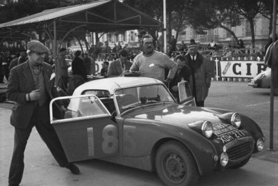 Tommy Wisdom Douglas Johns Austin Healey Sprite 5th in Class 63rd - 1959 4x6 Pho