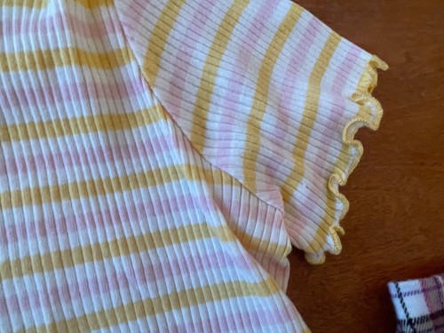 Lot Of 2 Art Class Girls Sz 10 12: Plaid Pink Mini Skirt & Striped Shirt Target - Picture 5 of 12