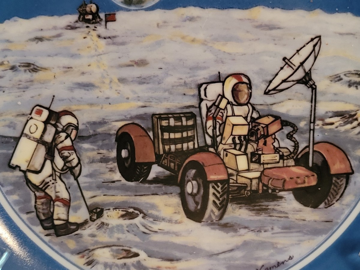 ApoLLo  XV  1971年　 Vintage Commemorative Plate APOLLO XV JULY 31 1971 1st