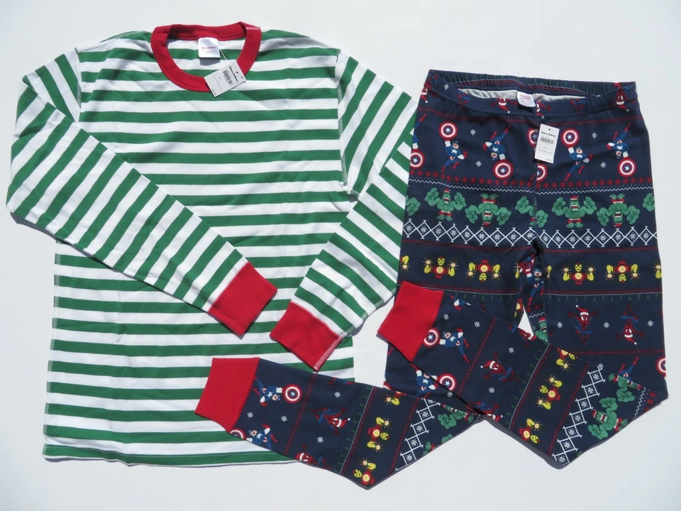 Pijama Hanna Andersson NUEVO Manga Larga Grande Algodón Orgánico Hombres Unisex Adulto Foto 2 de 4