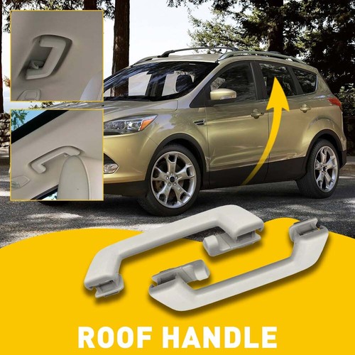 2PCS Light Gray Rear Roof Handle Pull Grab for 13-19 Ford Escape CJ5Z-7831406-AA - Picture 11 of 15
