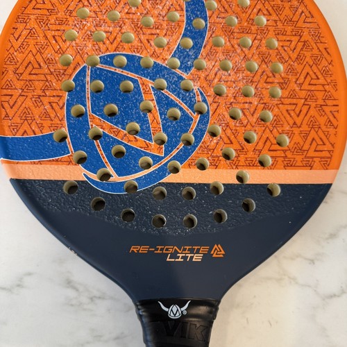 Viking Re Ignite Lite Paddle Platform Tennis Racket Racquet Orange Blue - Picture 2 of 3