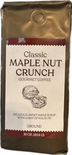Grande Kaffe Classic Maple Nut Crunch Gourmet Coffee, 16 oz Bag (Ground Coffee)