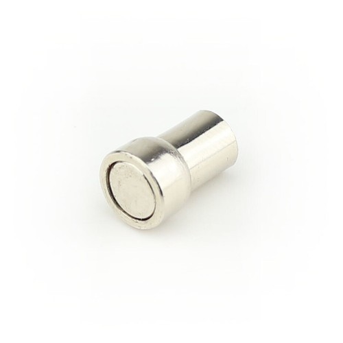 20 NEODYM FLACHGREIFER TOPFMAGNETE D8x5 MM MIT M3 INNEN GEWINDE BUCHSE 1,3 KG - Bild 3 von 4
