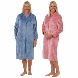 button down dressing gown