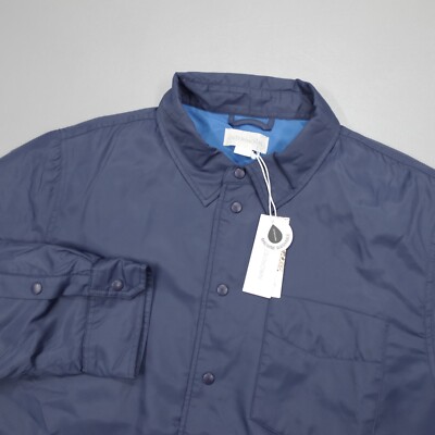 OUTERKNOWN Jacket Evolution Econyl Snap Shacket Blue Reversible Relaxed Size L