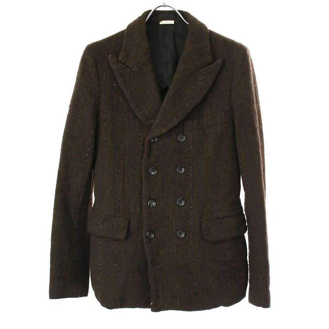 COMME DES GARCONS HOMME PLUS 24AW WOOL STRIPE DOUBLE JACKET COMME DES GARCONS HOMME PLUS 24AW WOOL STRIPE DOUBLE JACKET
