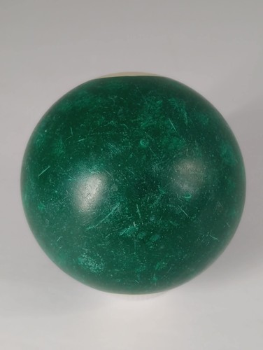 Bola de billar vintage #6 - verde sólido - suerte favorita # perilla de cambio para hacer - Imagen 4 de 6