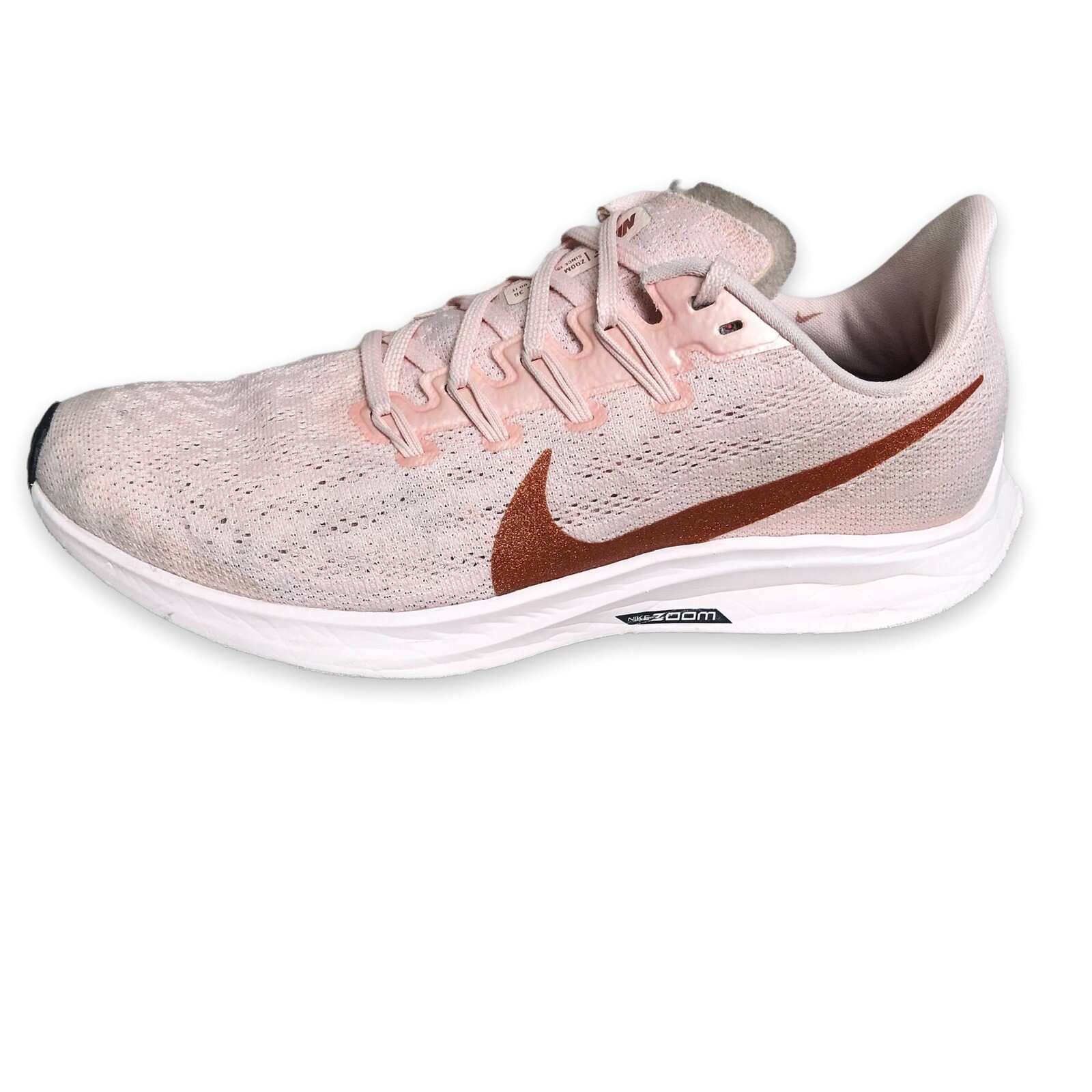 NIKE Size 9.5 Air Zoom Pegasus 36 HS Womens Blush Pink Rose Gold Sparkle |  eBay