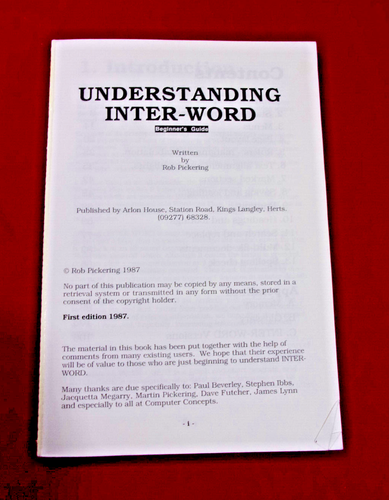 Understanding CC Inter-Word Beginner's Guide for Acorn BBC Micro Rob Pickering - Picture 4 of 5