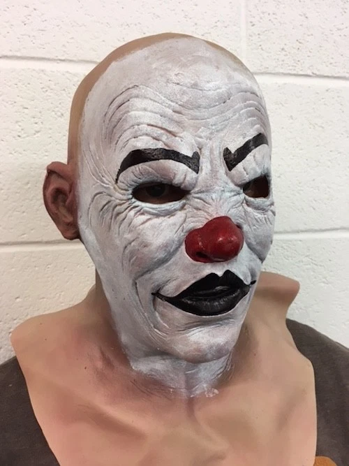 2 Guns Clown Mask Halloween Fancy Dress Costume Two Bank Robber Heist Costume - Image 3 of 3