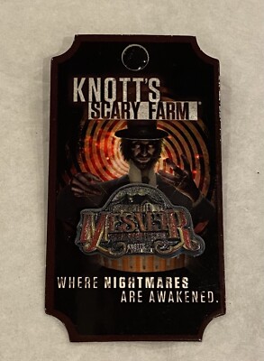 Knott's Berry Farm Halloween Scary Farm Mesmer Awaken Series #4 Pin ERROR!