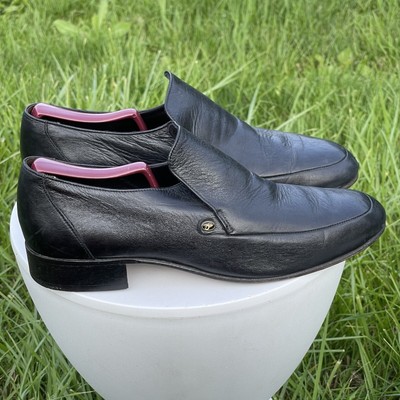 Grenson Footmaster Shoes Mens Size 9 Black Leather Slip-On  display picture 3