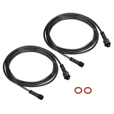 9.84Ft 4 Pin Extension Cable Wire 2Pcs 22 AWG Waterproof IP67 Connector with ...