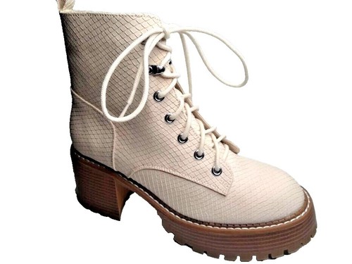 Womens Size Mia Colten Pebbled Faux Leather Ankle platform Boots