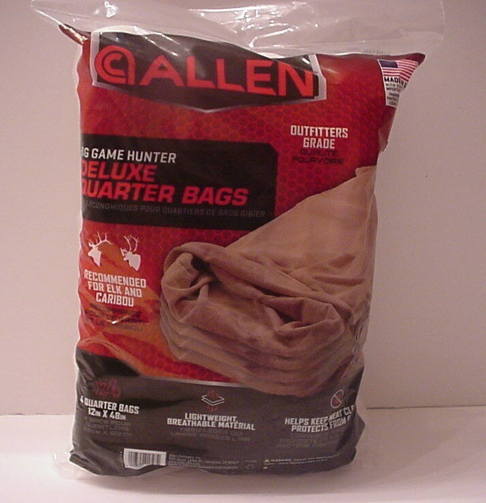 Big Game Hunter Deluxe Quarter Bags Allen (4pack) Outfitter Grade Elk