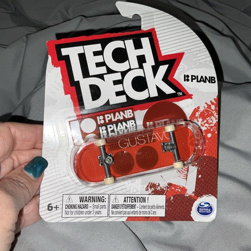 Tech Deck PlanB GUSTAVO Patineta Común Diapasón Rojo Nuevo - Imagen 18 de 19