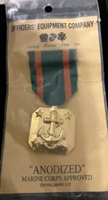 Navy/Marine Corps Achievement Medal Anodized 24k Full Size USMC OEC Medal