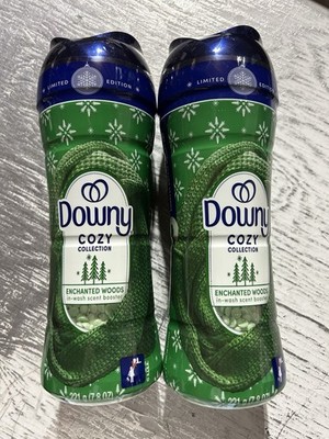 2 Bottle Lot Downy Cozy Collection Laundry Scent Booster Beads (Enchanted Woods)