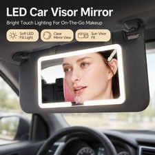 Car Sun Visor Vanity Mirror With Lights 3 Light Modes 70 Leds Rechargeable Car Sun Visor Vanity Mirror With Lights 3 Light Modes 70 Leds Rechargeable