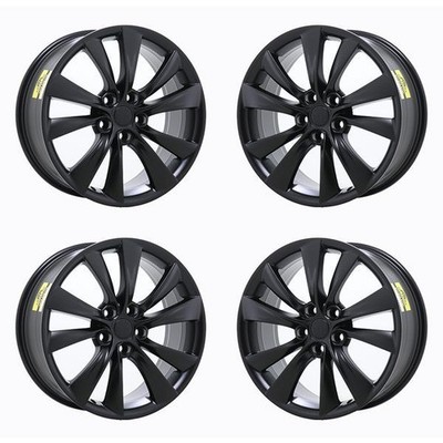 19'' Tesla Model S Satin Black Exchange Wheels Rims Factory OEM 97107 2012-2017
