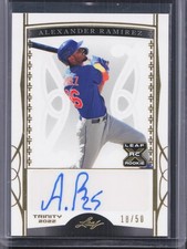 2022 Leaf Trinity #BA-AR1 Alexander Ramirez Base Autographs Foil Gold #/50