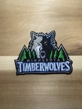 Vintage 3.5” Minnesota Timberwolves Embroidered Iron On Patch
