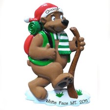 Travel Hiker Personalized Christmas Tree Ornament