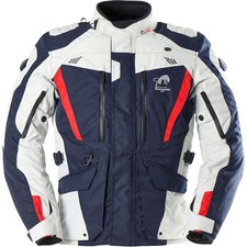 Furygan Apalaches Evo Textile Waterproof Motorcycle Jacket - Blue / Pearl / Red