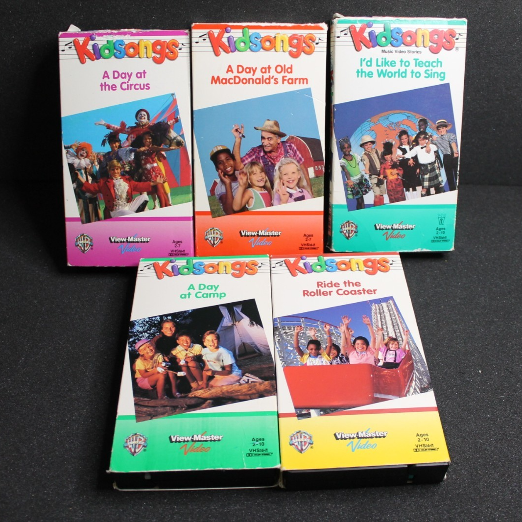 Vintage Kidsongs VHS Tape Lot of 5 - Read Description | eBay