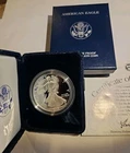 2002-W American Silver Eagle PROOF 1 Oz Silver - Coin & Box & COA *2089