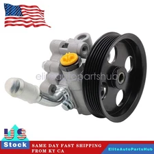 For Dodge Grand Caravan Chrysler Ram Power Steering Pump w/ Pulley & Inlet line