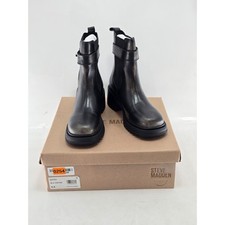 Steve Madden Gates Ankle Boots Womens 9.5 Black Distressed Lug Sole - NIB