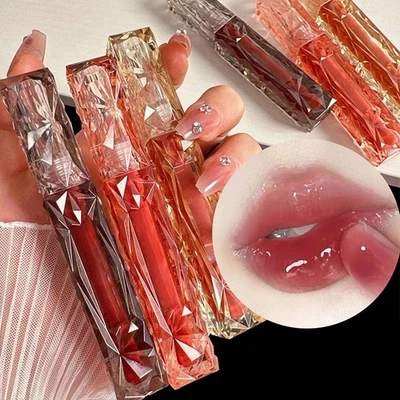 Long Lasting Waterproof Lip Gloss Moisturizing Clear Tint Mirror Glass Shine Lip - Bild 1 von 4