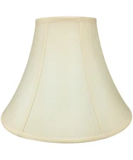 8x17x12 Egg Shell Shantung Lamp Shade with White liner