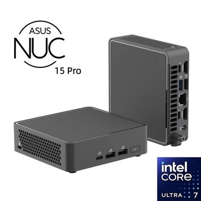 ASUS NUC 15 Pro Slim Desktop PC, intel core Ultra 7-255H,16GB DDR5 RAM,512GB SSD