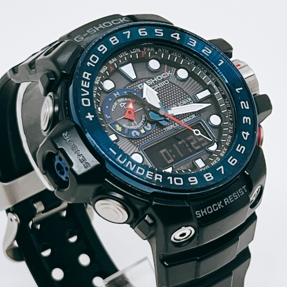 Casio Gulfmaster GWN-1000B-1BJF Black Blue Solar Men Watch GWN