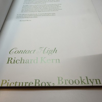 Contact High, - Richard Kern , Large Size Soft Cover Excellent