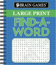 Brain Games Large Print Find a Word (Spiral Bound, Comb or Coil)