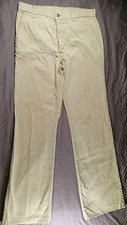 Vtg 70s Levis 646 Corduroy Bell Bottoms Mens 36x34 Western Pearl Snaps Light Tan