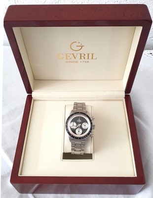 Chronograph Gevril Tribeca ETA 2824 mit Gevril Edelholzbox