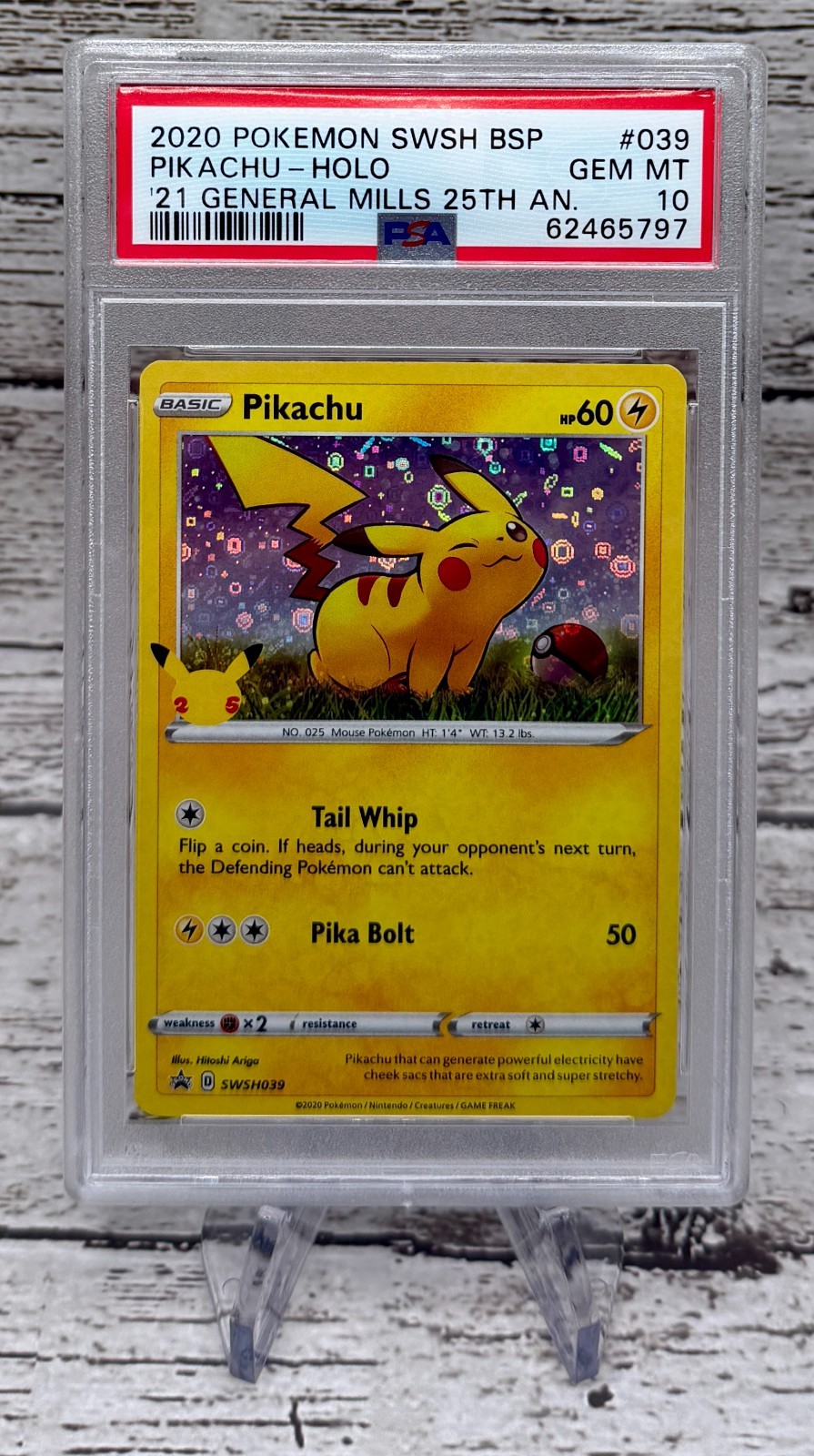 Pikachu 2020 Sword & Shield: Black Star Promo #SWSH039 General