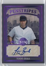 2025 Leaf A Bronx Legacy Purple Spectrum Holofoil 1/25 Todd Zeile Auto 17uv