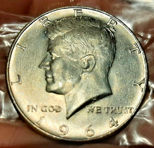 1964 KENNEDY HALF 90%, FROM UNC ROLL MINT SAVE AT MUSTGO-SHOPPIN COMBINE SHIPPIN