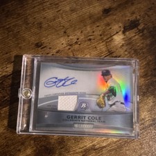 Topps 2010 Bowman Platinum Gerrit Cole Rookie Auto Patch Relic #PAR-GC