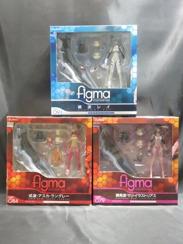 FIGMA Evangelion 2.0 Rei Ayanami Shikinami Asuka Langley Makinami Mari ... set