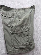 Union Bay Cargo Shorts Mens Green Sz 42 Cotton Utility Surplus Vintage 90s