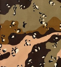 Fabric By The Yard - 6 Color Desert Camouflage - 44 Wide - cotton/synthetic bl