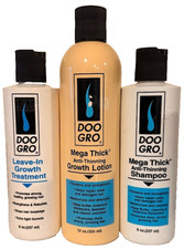 Doo Gro Mega Thick Shampoo  Leave-in Growth Treatment Growth Lotion 12 oz 3 