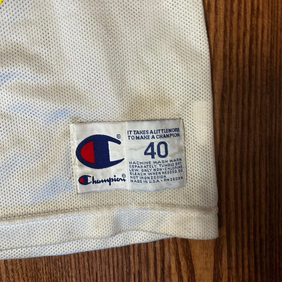 Vintage Shawn Kemp Champion Jersey Seattle Super Sonics Size 36 NBA - Image 3 of 3